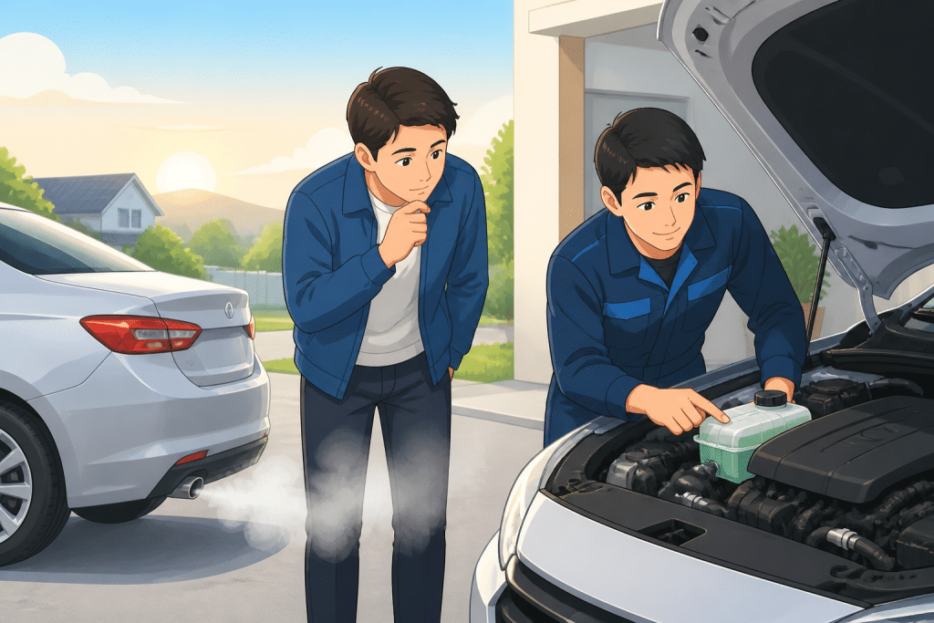 รถมีควันขาวตอนเช้าเกิดจากอะไร