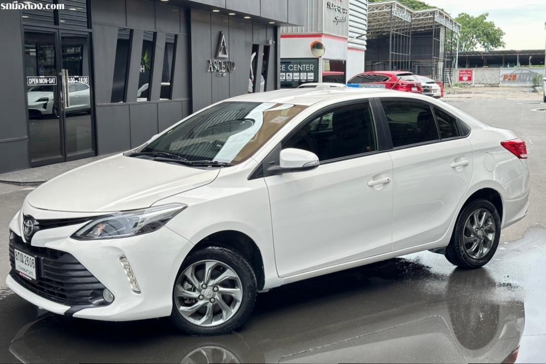 ปี 2019 TOYOTA SOLUNA VIOS 1.5 G (MC) CC. สี ขาว เกียร์ Auto