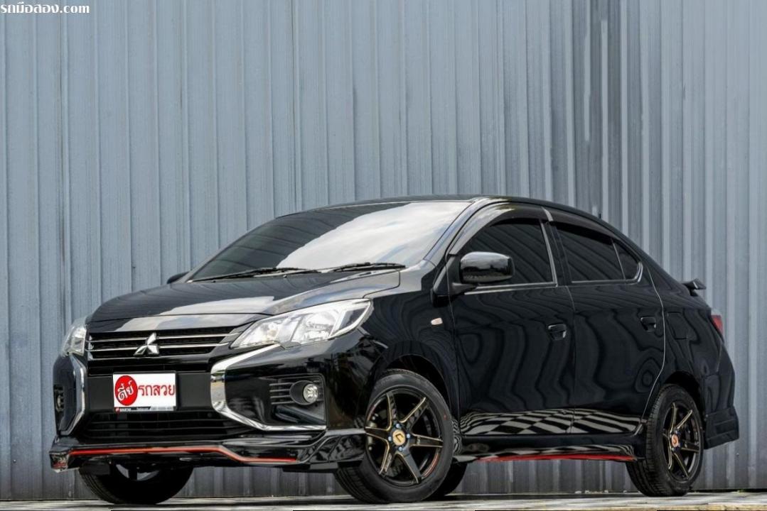ขายรถ Mitsubishi Attrage 1.2 GLX Dynamic Shield ปี2021 สีดำ เกียร์ออโต้ 