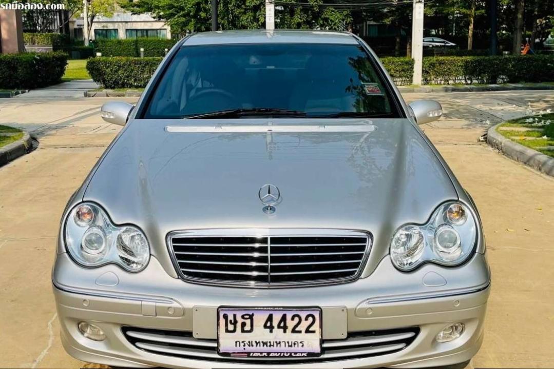 #Benz C200 สีบรอนเงิน ปี2004 ไมล์ 180,xxx กม.