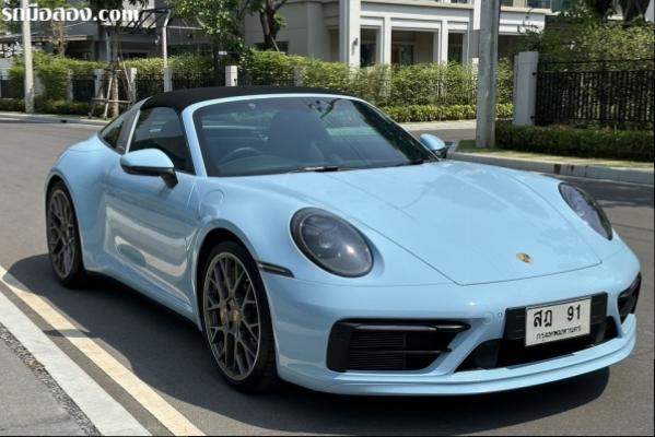 Porsche  911/992 Targa 4S สีพิเศษ CUSTOM COLOUR BLUE PASTEL (GULF BLUE)  ปี