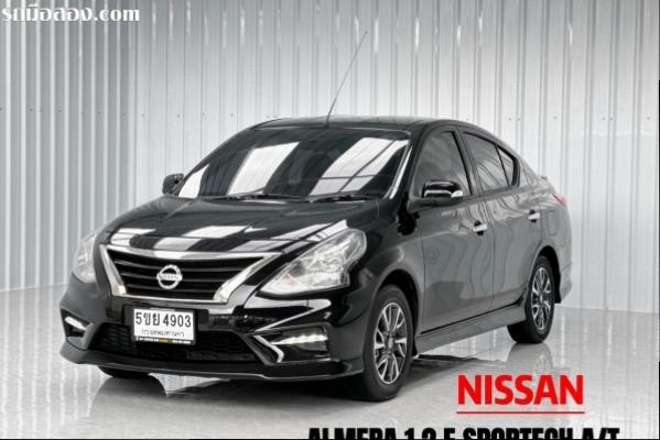 NISSAN ALMERA 1.2 E SPORTECH CVT A/T ปี2019 สีดำ