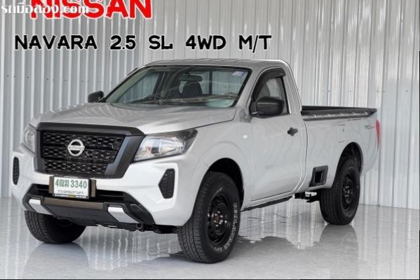 NISSAN NAVARA NP300 2.5 SL SINGLE CAB 4WD M/T ปี2021 เกียร์ธรรมดา สีเทา ด