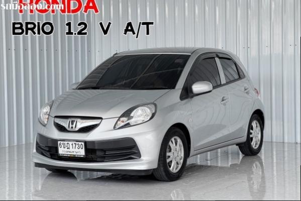 HONDA BRIO 1.2 V A/T ปี2012 สีเทา เบนซิน