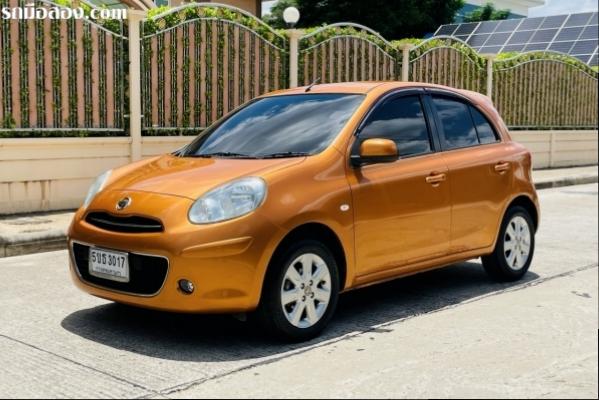 NISSAN MARCH 1.2 VL A/T ปี2012 สีส้ม