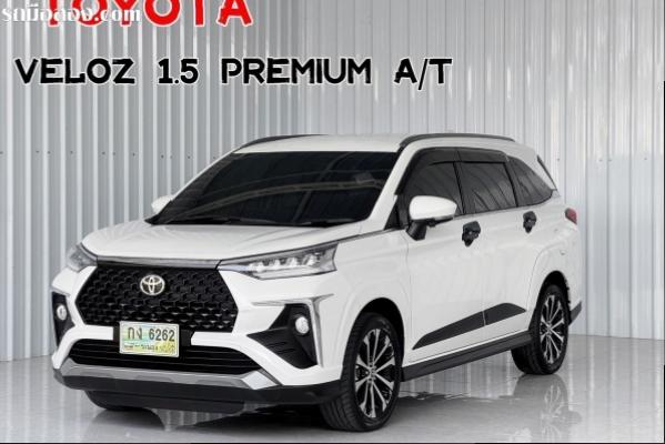 TOYOTA VELOZ 1.5 PREMIUM A/T ปี2022 จด2023 สีขาว เบนซิน