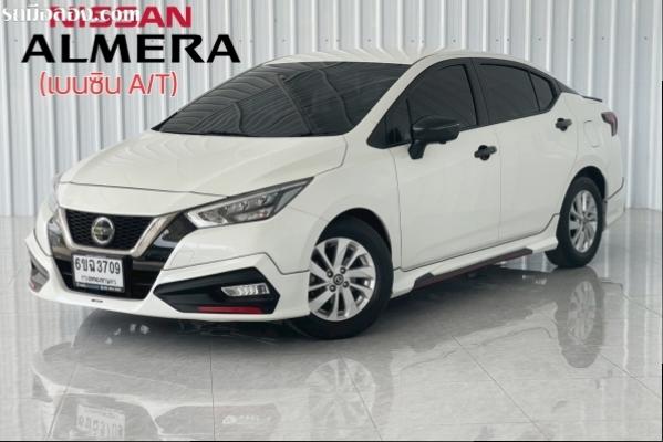 NISSAN ALMERA 1.0 VL TURBO A/T ปี2020 จด2021 สีขาว